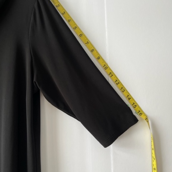 Black cowl neck top by Pretty Women size XL - Picture 5 of 7